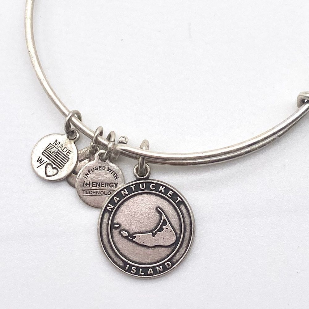 Alex and Ani Nantucket Island Silver tone bracelet
